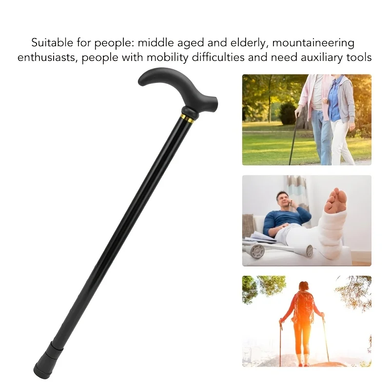 Dos secciones de bastones para caminar al aire libre de montañismo reforzados, antideslizantes ultraligeros de aleación de aluminio