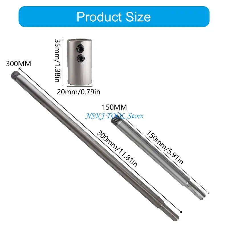 L8RC High Strength Triangular Shank Extension Rod Fastener For Power Tool Secure