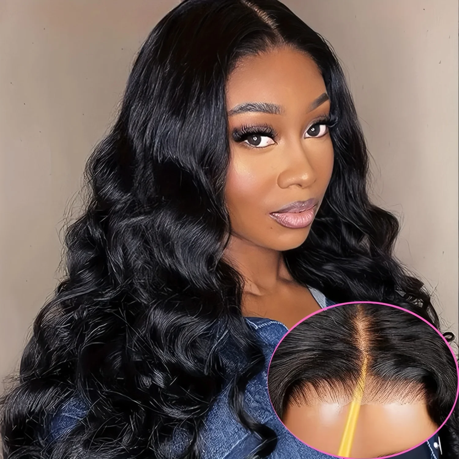 5x5 HD Lace Closure Glueless Wigs Human Hair Pre Plucked Brazilian Virgin Body Wave Lace Front Wigs Human Hair Wig For Women