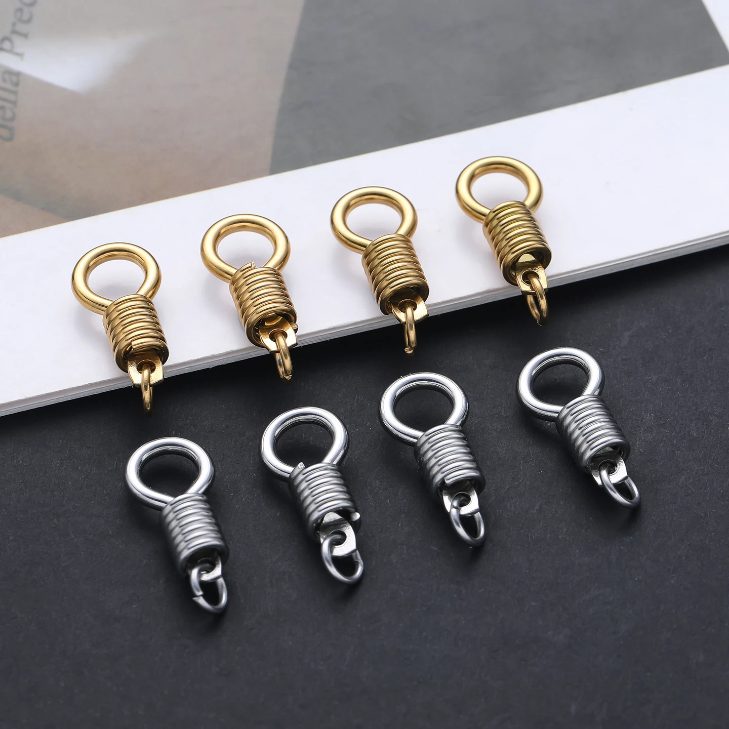 Пружинная катушка из нержавеющей стали с 8-образной пряжкой