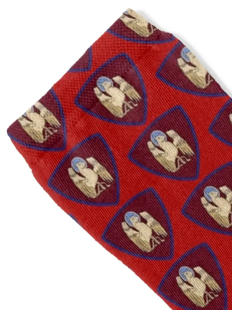 St Luke Winged Ox Shield Socks designer brand luxe anti slip football valentine gift ideas Socks For Man Women's