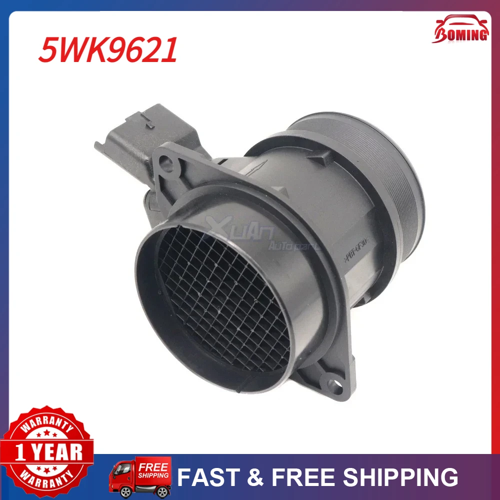 Medidor de Flujo de Aire (MAF) 5WK9621 para Peugeot 306 307 406 806 2.0 HDi 1920.7S 19207S 8ET009142101 8ET009142-101 5WK9621z 9629471080