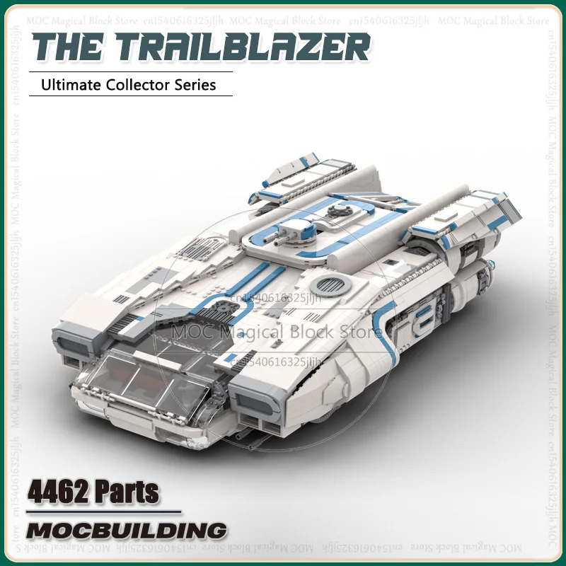 USC Space Movie Battle MOC Building Blocks The Trailblazer Spaceship Model Originality Diy Assembly Technology Bricks Toys Gifts