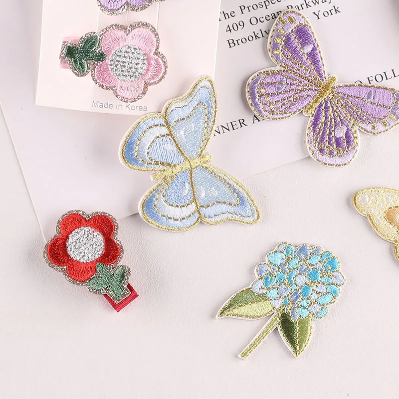 Embroidered Mesh Butterfly For DIY Headwear Hair Clips Decor Clothes Hat Shoes Patches Accessories