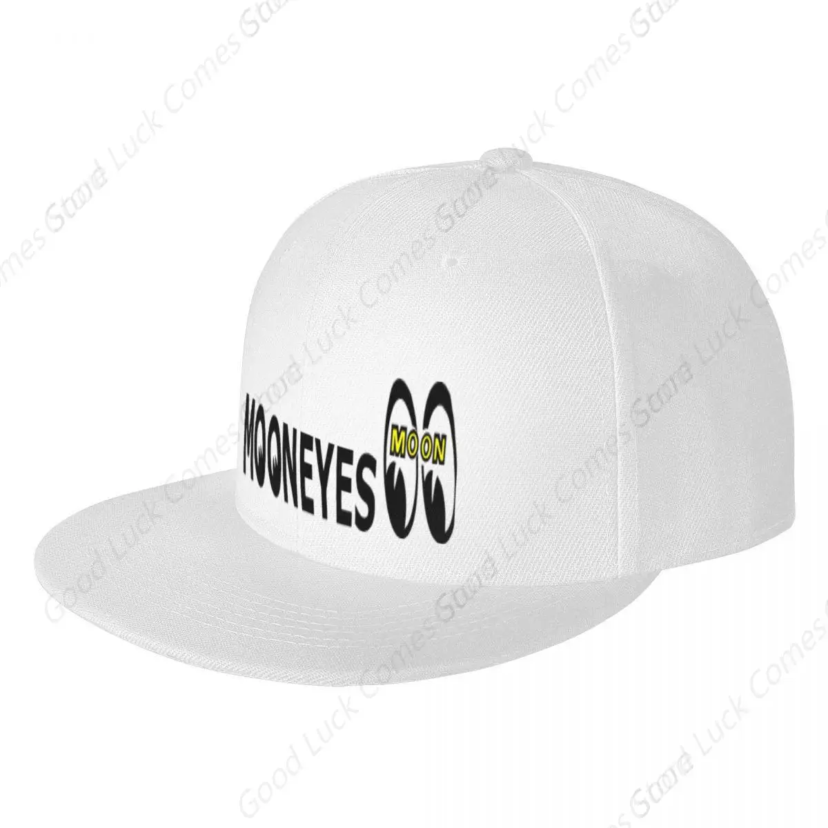 Mooneyes Hat Solid Hip Hop Cap For Men Snapback Hat Women's Baseball Caps Adjustable Flat Brim Bill Plain