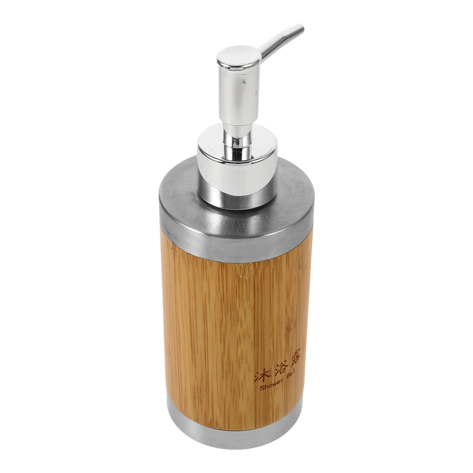 

Bathroom Soap Dispenser Shower Gel Bottle Press Type 100ml Kitchen Dish Lotion Subdivision Container Bamboo Plastic Hand Wash