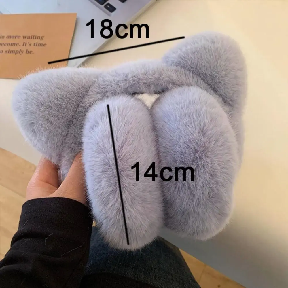 Cute Cat Earmuffs Windproof Foldable Ear Covers Retractable Winter Warm Ear Protection Outdoor