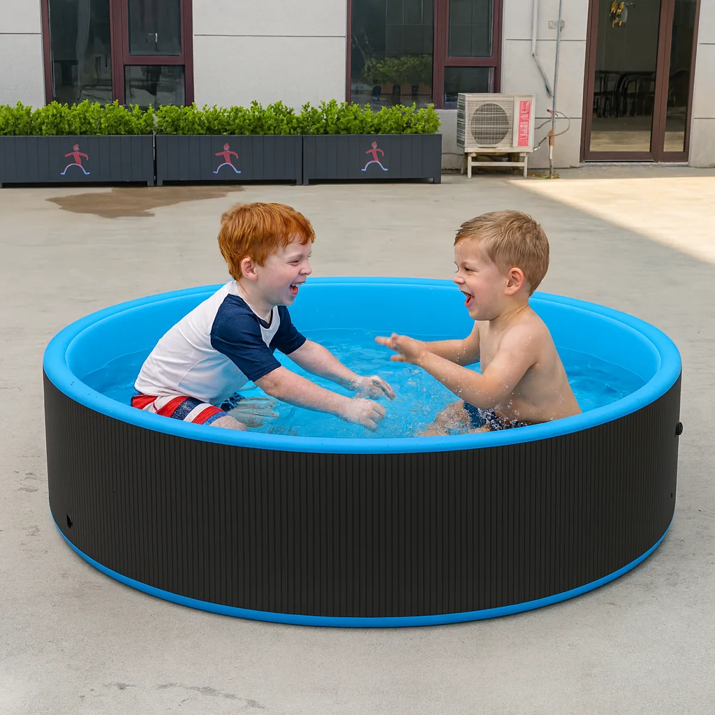 Aufblasbarer Drop Stitch-PVC-Pool, oberirdisches Hinterhofpool für Kinder in Sondergröße