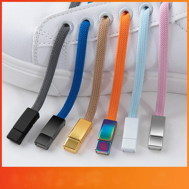 New Metal Magnetic Clip Locking Buckle Lazy Laces No Tie Shoelace Buckle Metal No Tie Shoe Buckle Shoe Material Shoe Accessories