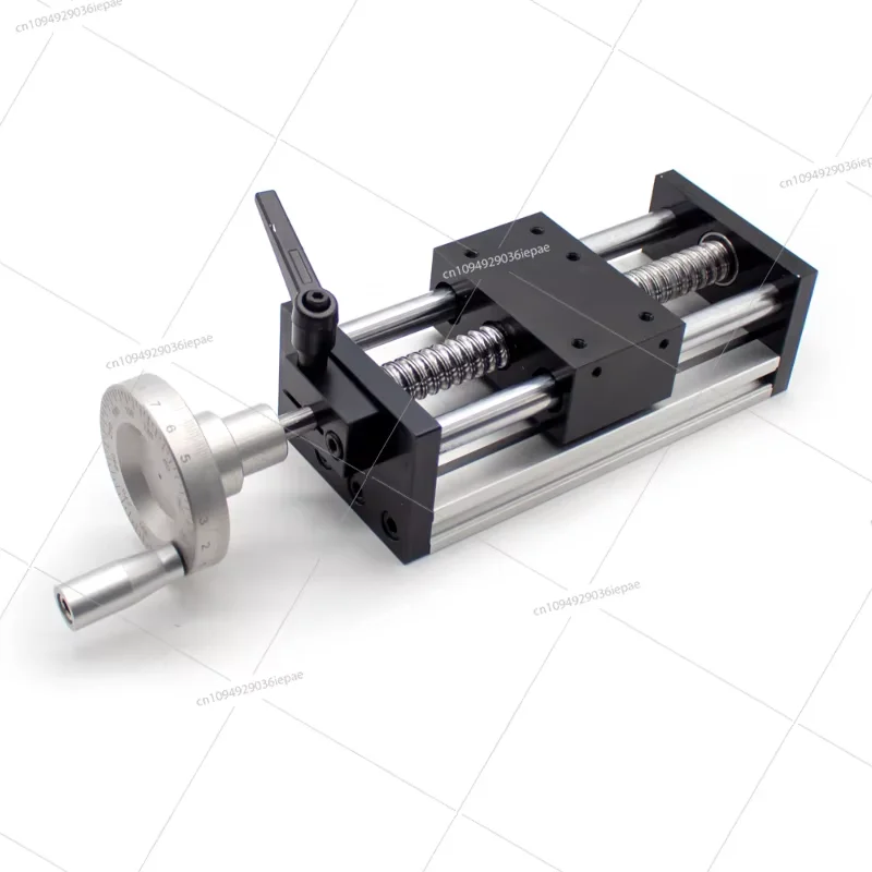 

Ball Screw Linear Guideway Slide Table Motion Module Manual Displacement Slide Stroke 100MM With Precision Laser Scale Handwheel