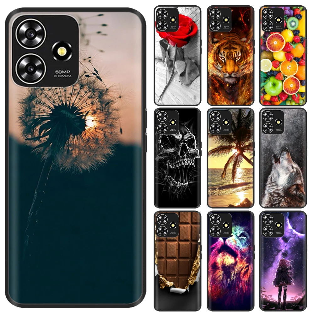 Funda de silicona suave para ZTE Blade A73, carcasa negra para teléfono, Funda para ZTE Blade A73 5G, 4G