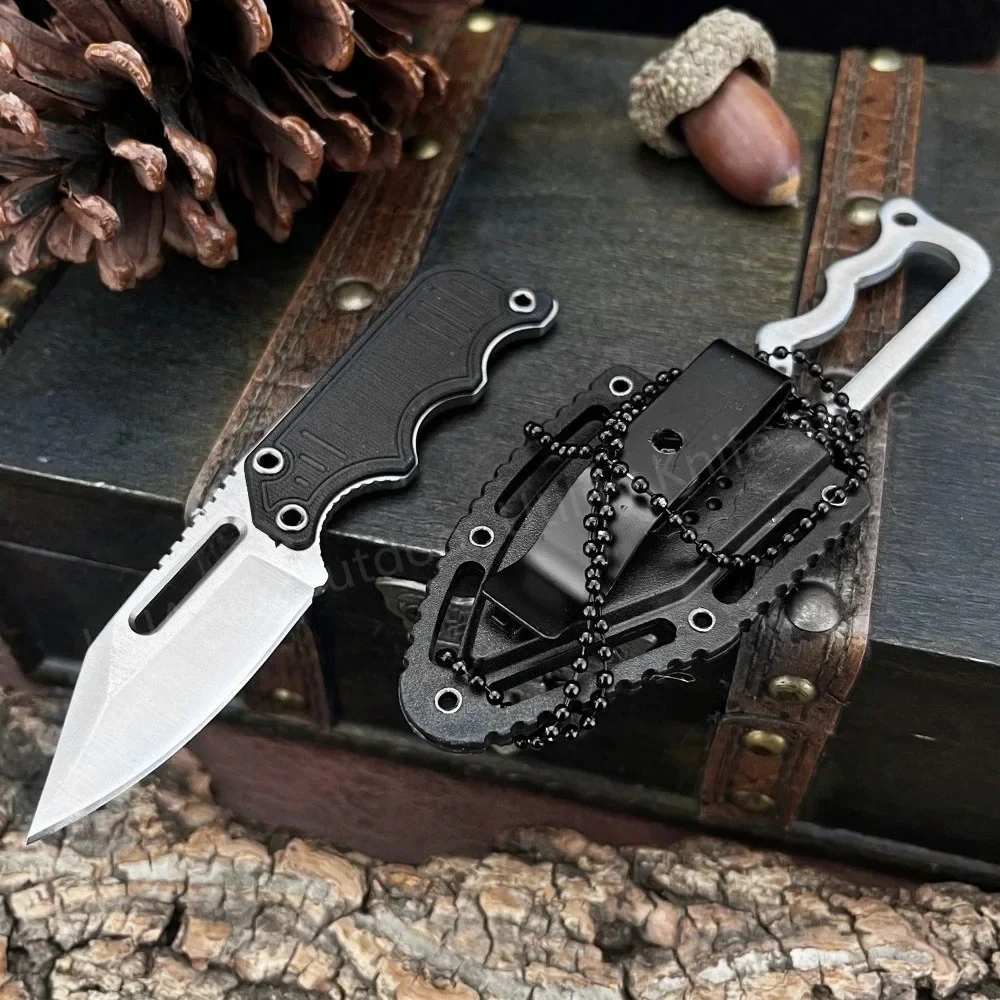 

Горячий маленький нож с фиксированным лезвием в оболочке, 5Cr15MoV, портативный нож для выживания, походные уличные инструменты, карманный нож для кемпинга