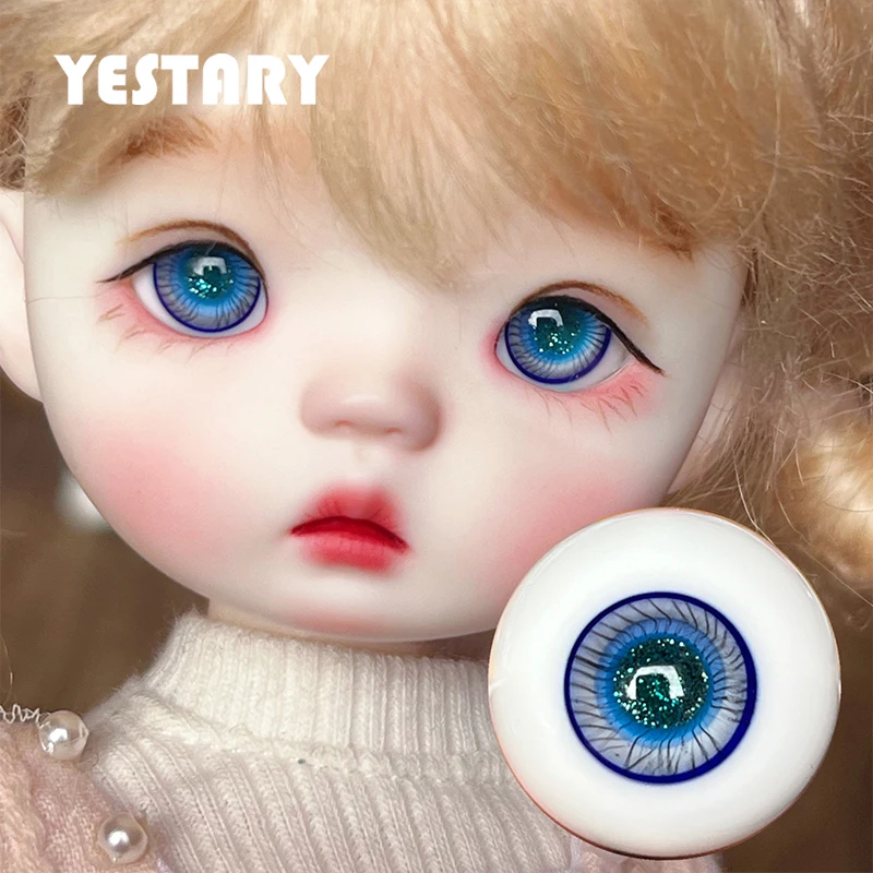 

YESTARY 3D Eyes For Toys 16/18MM BJD Doll Accessories Eyeballs Movable Eyes For Dolls Crafts 1/6 1/8 OB11 Small Iris Glass Eyes