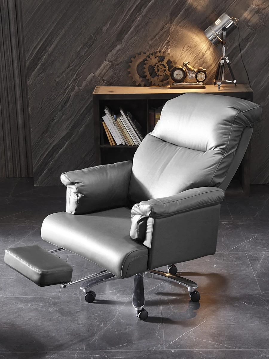 NEW 2Boss's chair, made of genuine leather and thickened for office use,