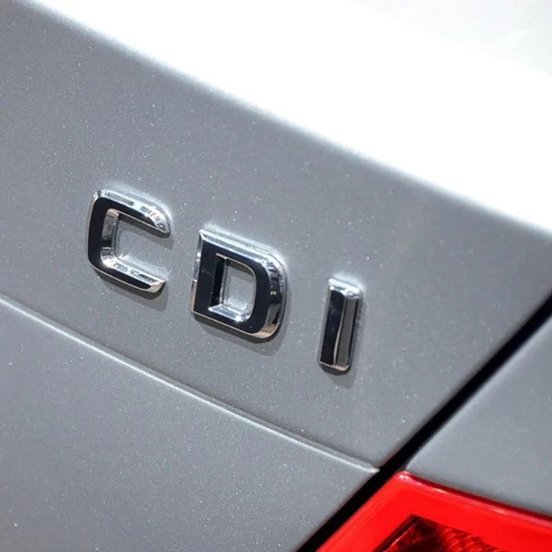 For Mercedes-Benz C-Class E-Class S-Class CGI CDI letter label ABS car sticker S350L E260L C200 rear tail label sticker
