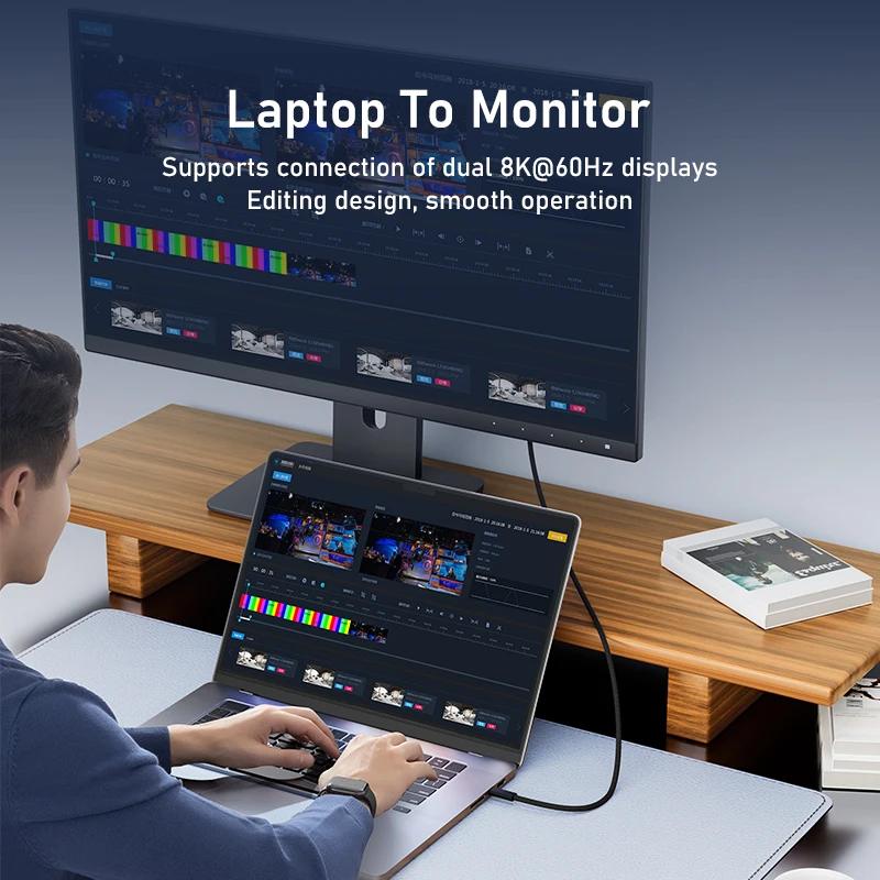 New 16K PD 240W Type C Thunderbolt 5 Fast Charging Cable 120gbps USB C High-Speed Transmission Cable for MacBook iPad Monitors