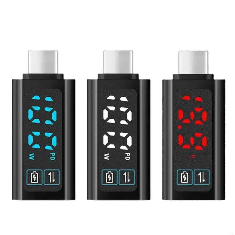 

Интеллектуальная зарядка USB C Adapter Type C Type C Adapter PD100W Выходная дифровый дисплей для расширенной долговечности
