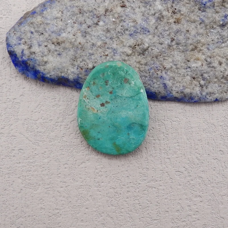 Natural Stone Turquoise Cabochon,Water Drop Cabochon For Pendant DIY Making Jewelry Finding Free Drilling 27x17x4mm 3g