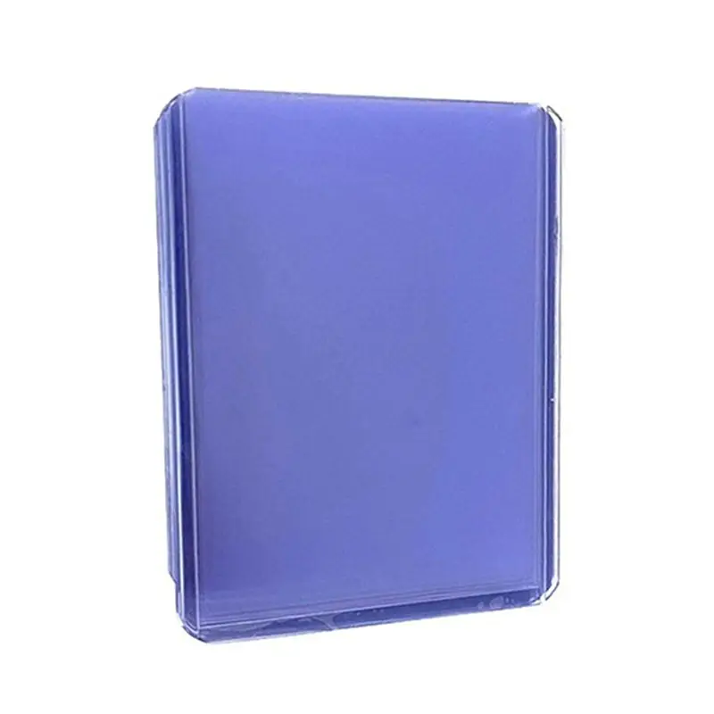 AB46-250Pcs Holder Toploaders And Clear Sleeves For Collectible Trading Basketball Sports Cards 35PT Rigid Plastic