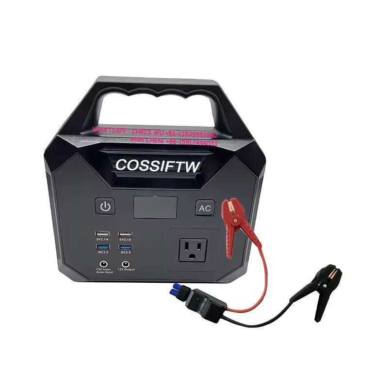 COSSIFTW Car Jump Starter1000A With Air Compressor LCD Screen Outdoor 25000Mah Solar Powered Generator Car Battery Starting Devi