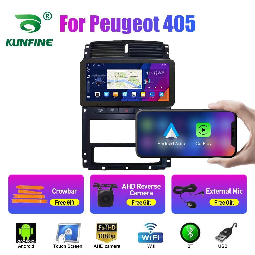 

10.33 Inch Car Radio For Peugeot 405 2Din Android Octa Core Car Stereo DVD GPS Navigation Player QLED Screen Carplay