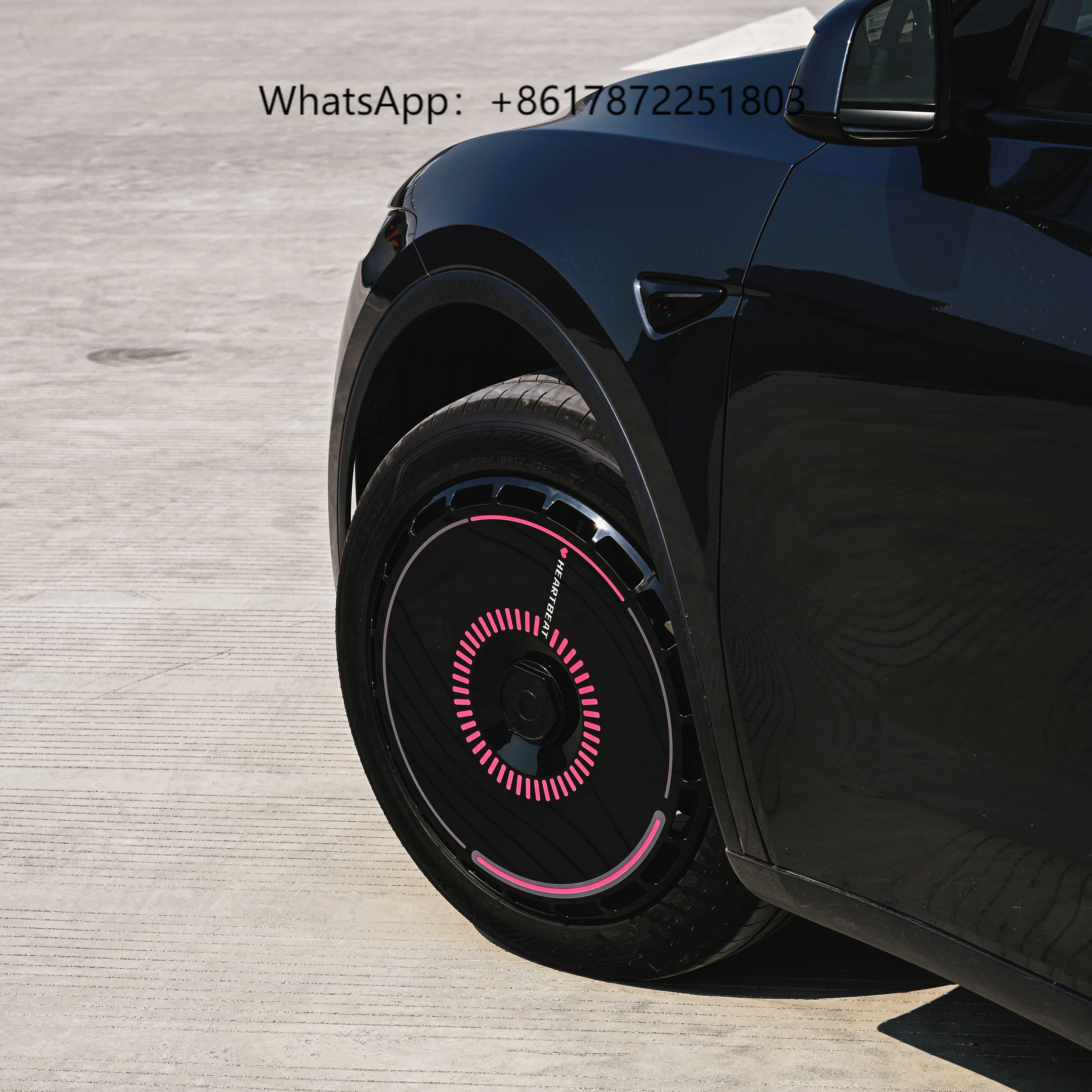 

Customizable 4pcs 18-Inch Aerodisc ABS Wheel Hub Rim Cover Easy Install Model 3 New Condition Decoration Wheel Caps