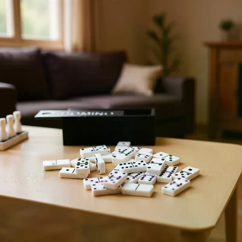 1 Set 1:12 Poppenhuisaccessoires Miniatuur Domino Modelbouw Leren Educatief Speelgoed Dot Domino's Bordspel