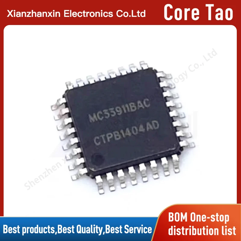 1PCS/LOT  MC33911BAC MC33911 QFP32 Glass lift vulnerable chip Automotive computer board IC