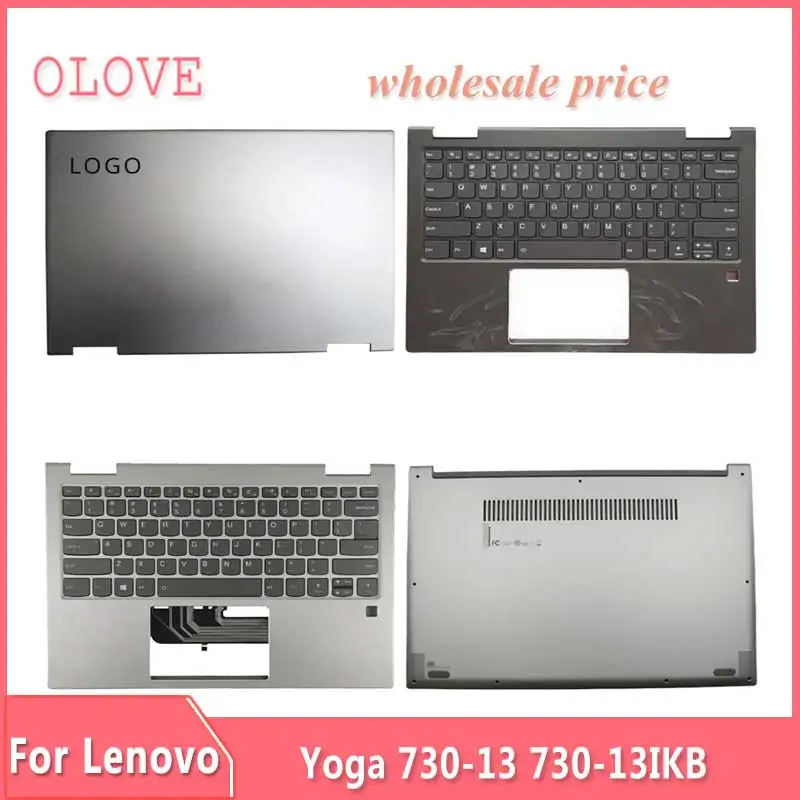 

Новинка, Оригинальный чехол для ноутбука Lenovo Yoga 730-13 730-13IKB, задняя крышка ЖК-дисплея, передняя панель, верхняя Подставка для рук, нижняя база, корпус, клавиатура, петли