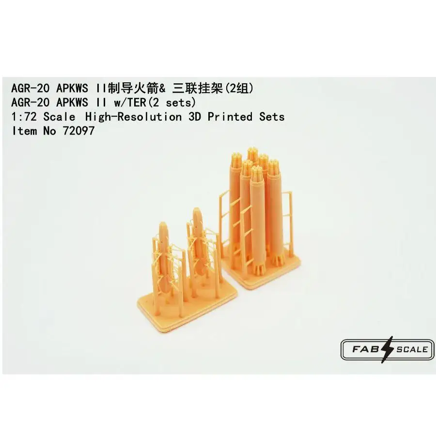 FAB FA72097 1:72 AGR-20 APKWS Il Guide Rocket مع 2 stes) مجموعات مطبوعة ثلاثية الأبعاد