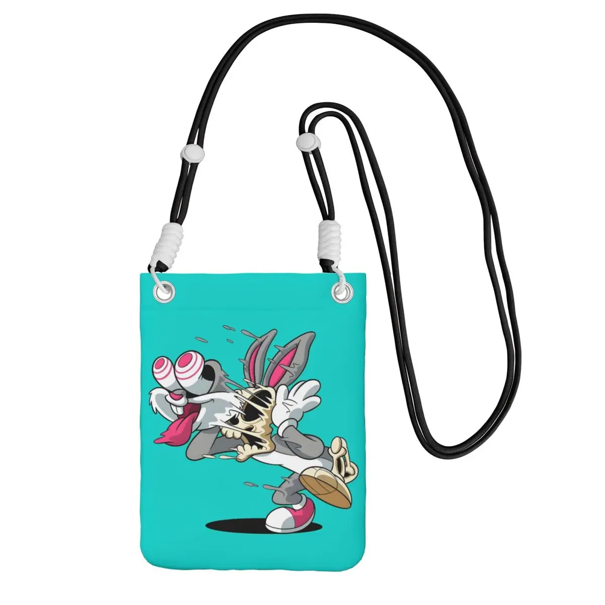 

Custom Casual B-Bugs B-Bunny Mobile Phone Bag for Women Men Rabbit Anime Small Crossbody Purse Smart Phone Wallet With Strap