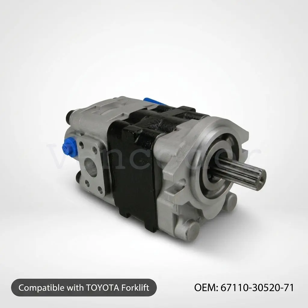 Vencedor 67110-30520-71 Hydraulic Pump for Forklift 7FD35-55 13Z 14Z 15Z GM Engine High-Pressure OEM Quality 6-Month