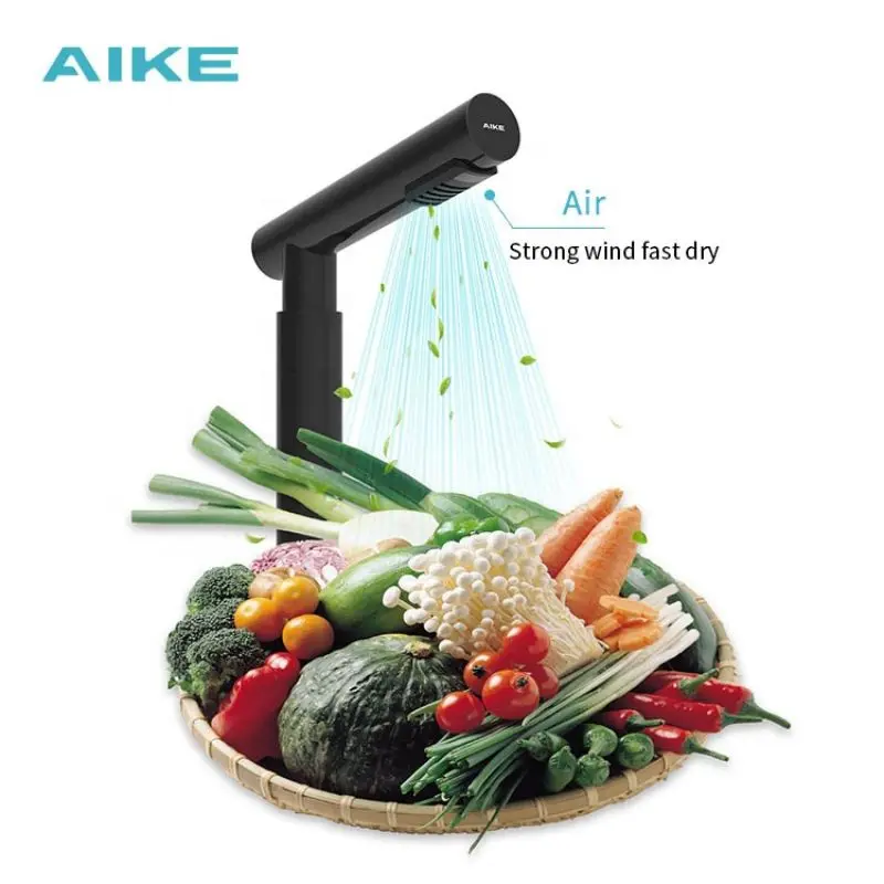 

AIKE AK7172 Air Automatic Hand Dryers Faucet Design High Speed Air Dryers for Fruit and Meat Drying Smart Kitchen Appliances