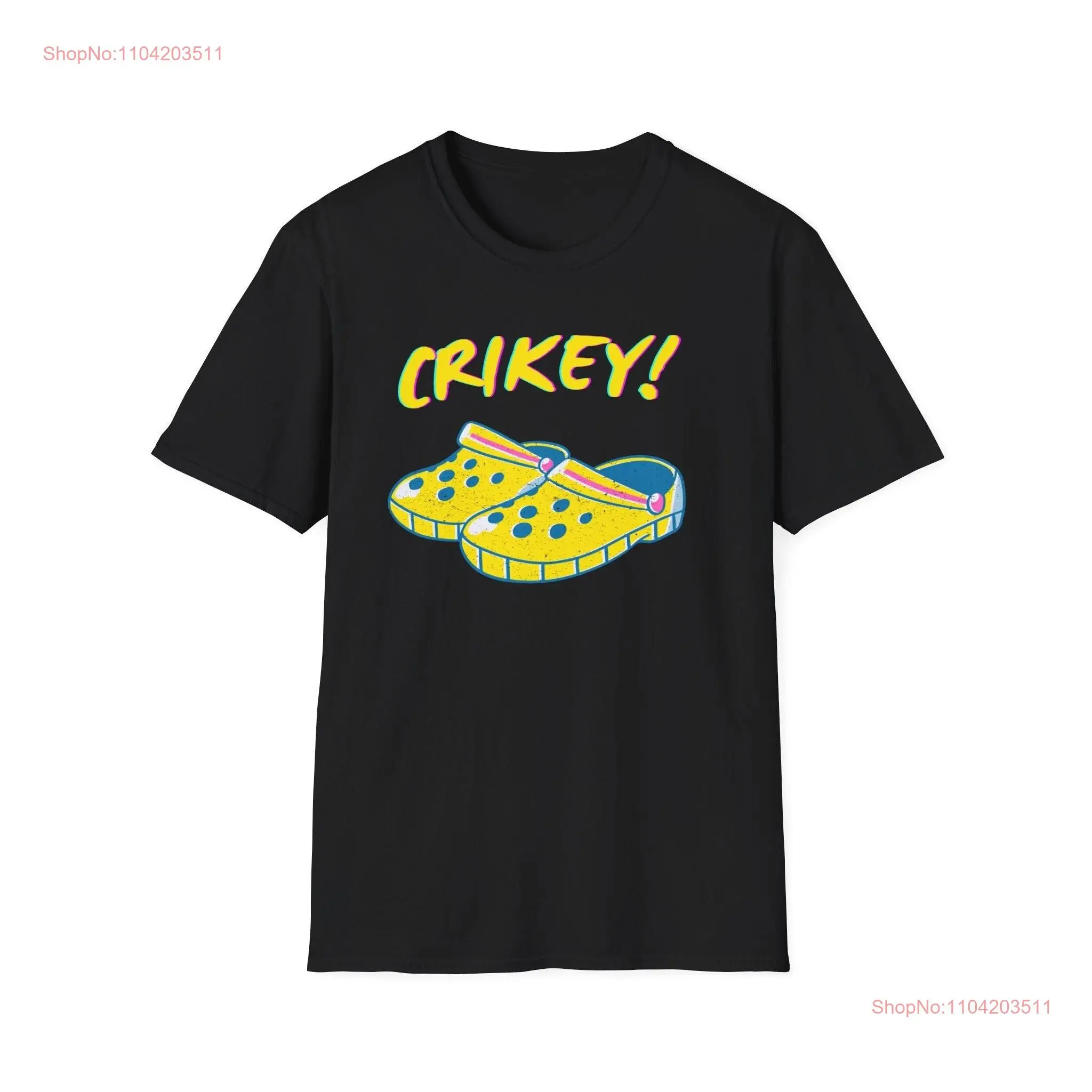 Crikey T Shirt Steve Irwin Croc pun long or short sleeves