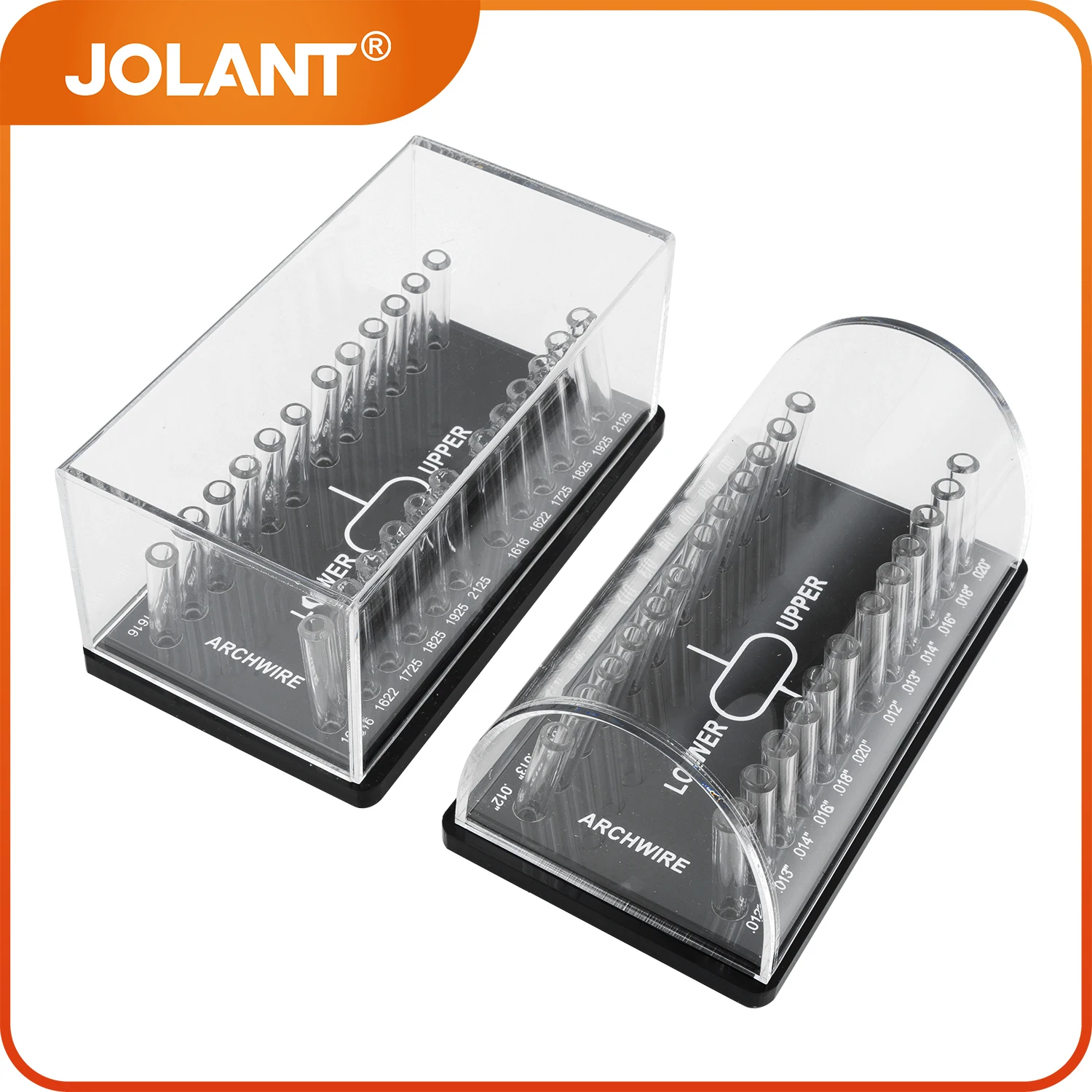 

JOLANT Dental Orthodontic Arch Wire Placement Box Acrylic Organizer Holder Round/Rectangular Archwires Holder For Placing Box