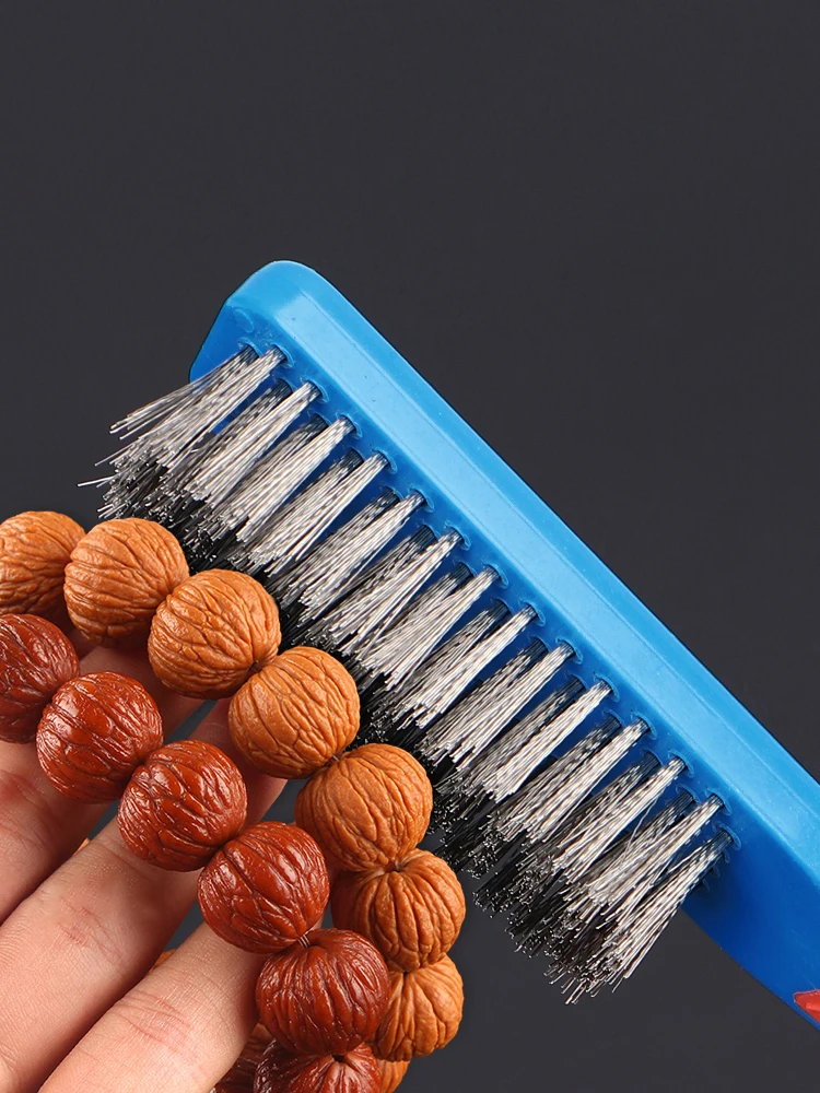 

Основание проволочной щетки из нержавеющей стали, специальная ручка, не выцветающий браслет Бодхи с бриллиантами из ореха