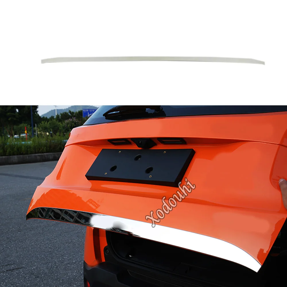 

For Jeep Renegade 2016 2017 2018 2019 2020 2021 Car Stick Trunk Cover Stainless Steel Rear Door Tailgate Frame Plate Trim Lamp