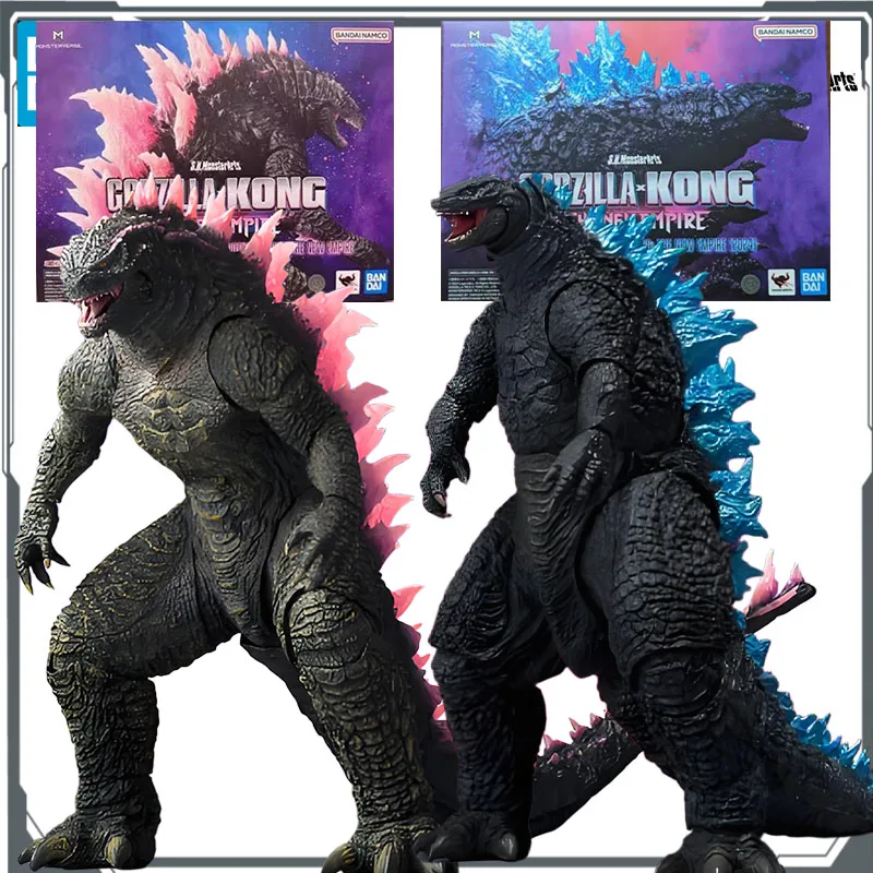 Bandai Original S.H.MonsterArts Godzilla [2024] Evolved Ver. & Godzilla (2024) Evolved Edition modelo juguetes modelo regalos para niños
