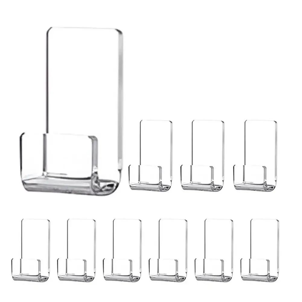 10pcs Transparent Vinyl Record Display Shelf Wall Mount Minimalist Acrylic Vinyl Holder Wall Record Wall Display Stand