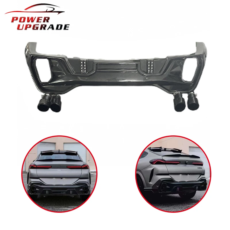 

LD Style Rear Diffuser Rear Bumper Carbon Fiber Car Body Kit For BMW X6 G06 Bodykit