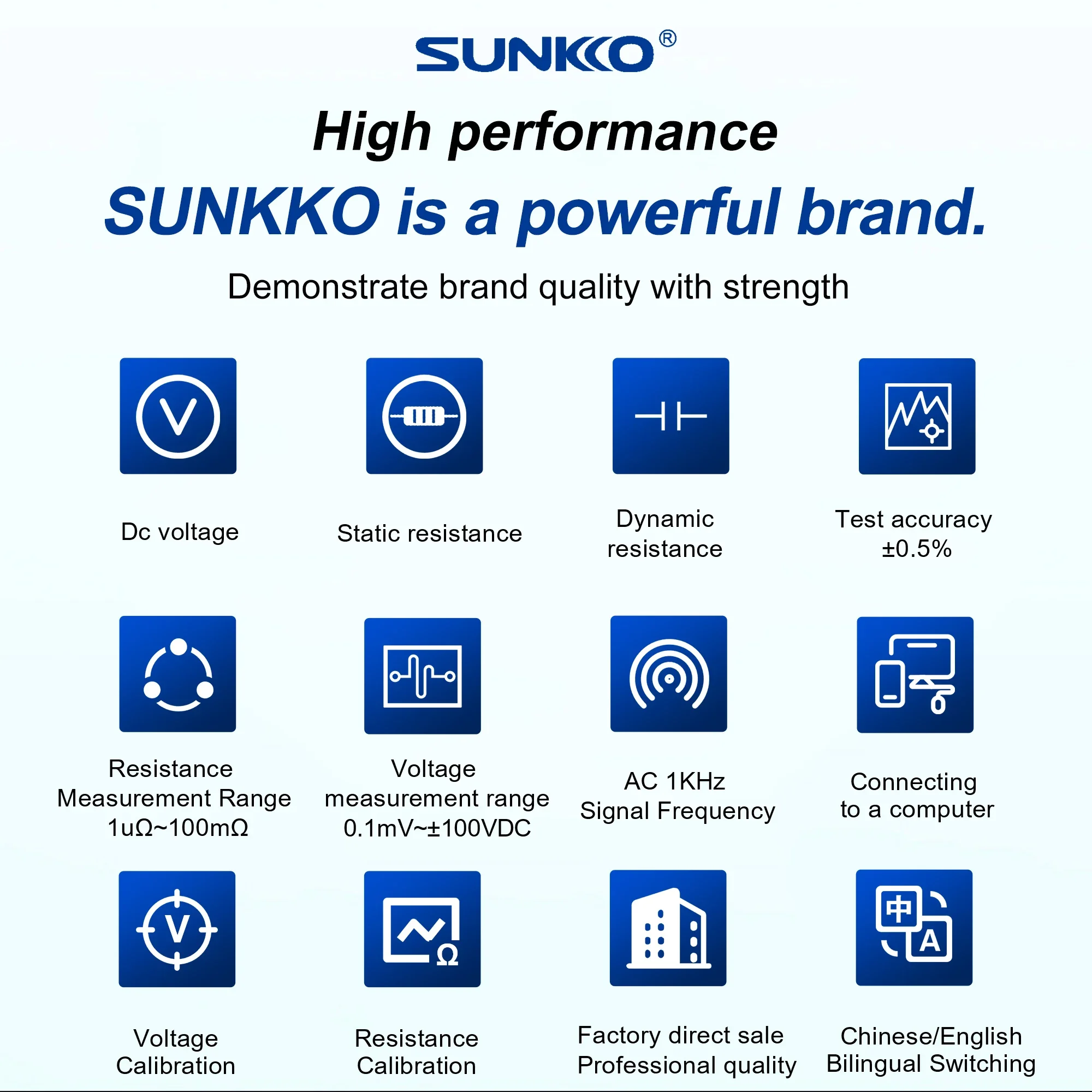 SUKKO T686H New Energy Vehicle Lithium Battery Pack High-precision Internal Resistance Tester 18650 Voltage Detection