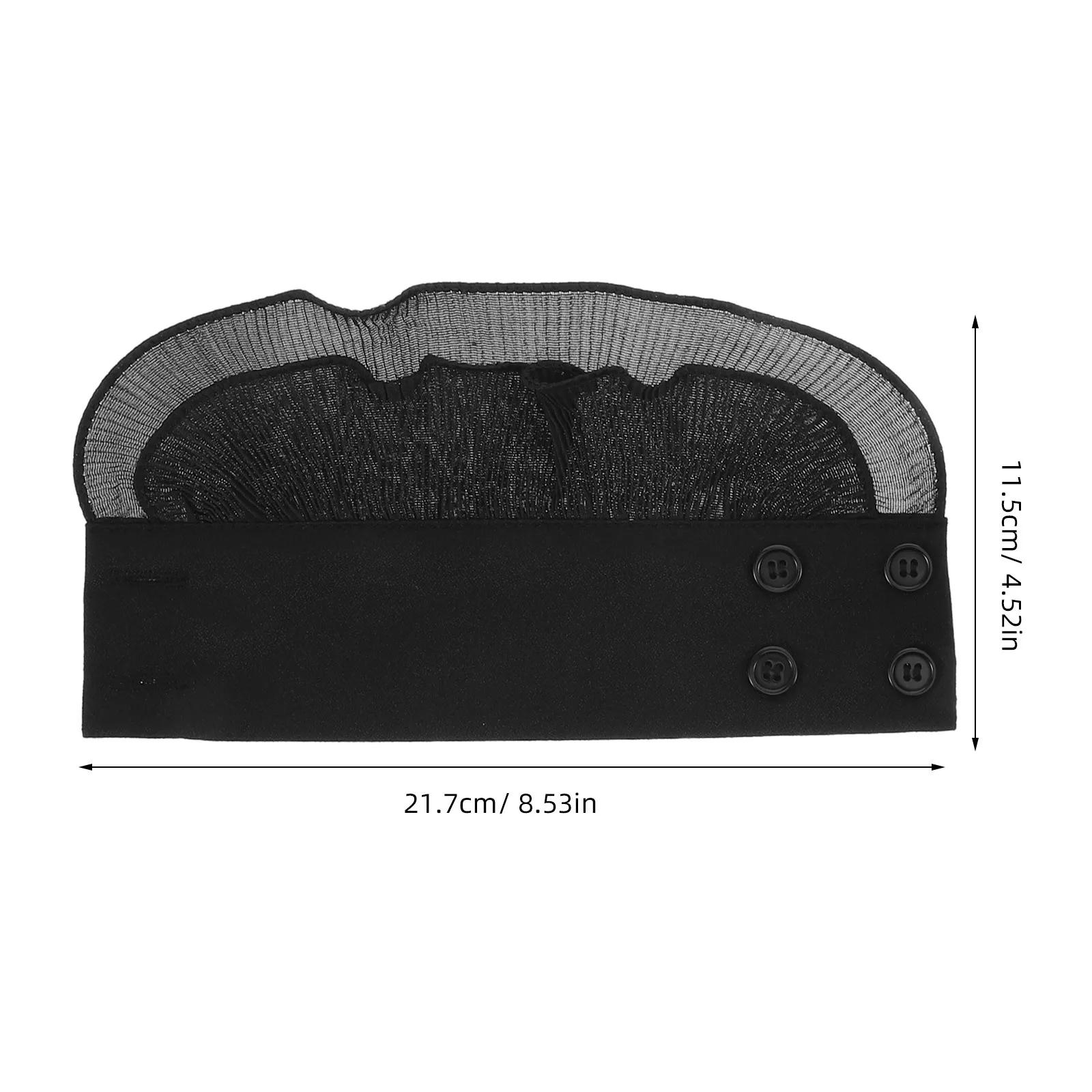 1 Pair Decorative Fake Cuffs Black Detachable Wrist Accessories For Women Sleeve Enhancer Masquerade Wedding Party Costumes Faux