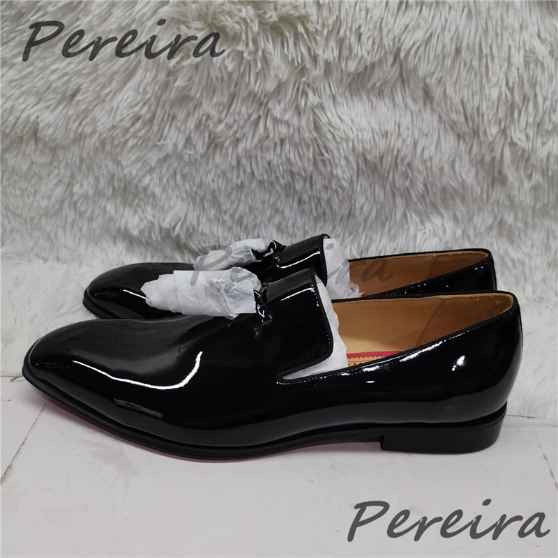Fashion Tassel Men\'s Formal Shoes Square Toe Patent Leather Low Heel Derbies Summer New Wedding Party Banquet Male Casual Shoes