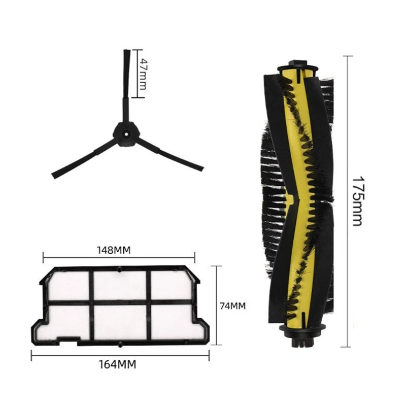 M2EE サイドブラシロボット掃除機アクセサリー ABS 素材 V7 V7S プロロボット掃除機用