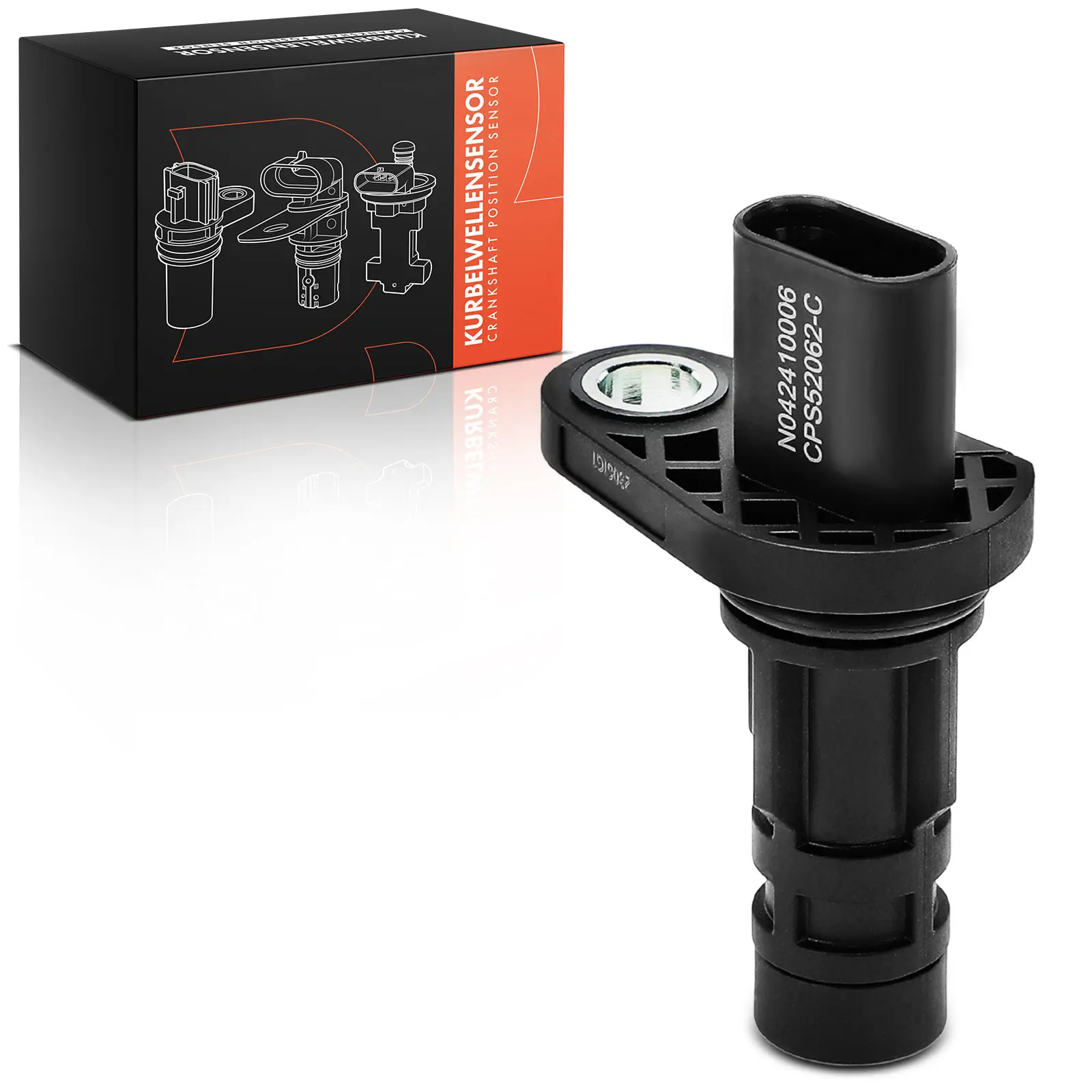 Capteur de régime de vilebrequin Frankberg 1x pour Audi R8 4S3 4SP 5.2L Bj à partir de 2015 079907601A PC1122 2352062 5S16184 079907601B