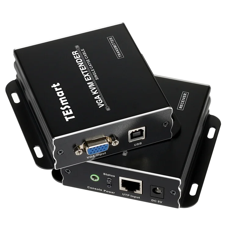 

TESmart VGA KVM Extender 1080P 60HZ Transmitter And Receiver 300M TX RX RJ45 Over Ip KVM Extender
