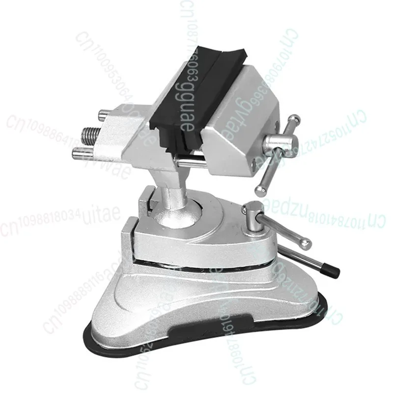 

Алюминиевые механические тиски, настольные маленькие настольные тиски, зажим, вращение на 360 градусов, многофункциональные настольные тиски с основанием присоски