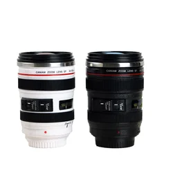 Interesting Camera Lens Mug 400ml Steel Creative Camera Coffee Mugs Tea Cups