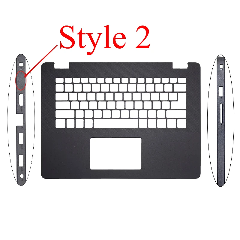 Laptop baru untuk Dell Vostro 3400 3401 3405 V3400 V3401 V3405 LCD penutup belakang/bingkai depan/bantalan telapak tangan Keyboard/penutup bawah hitam