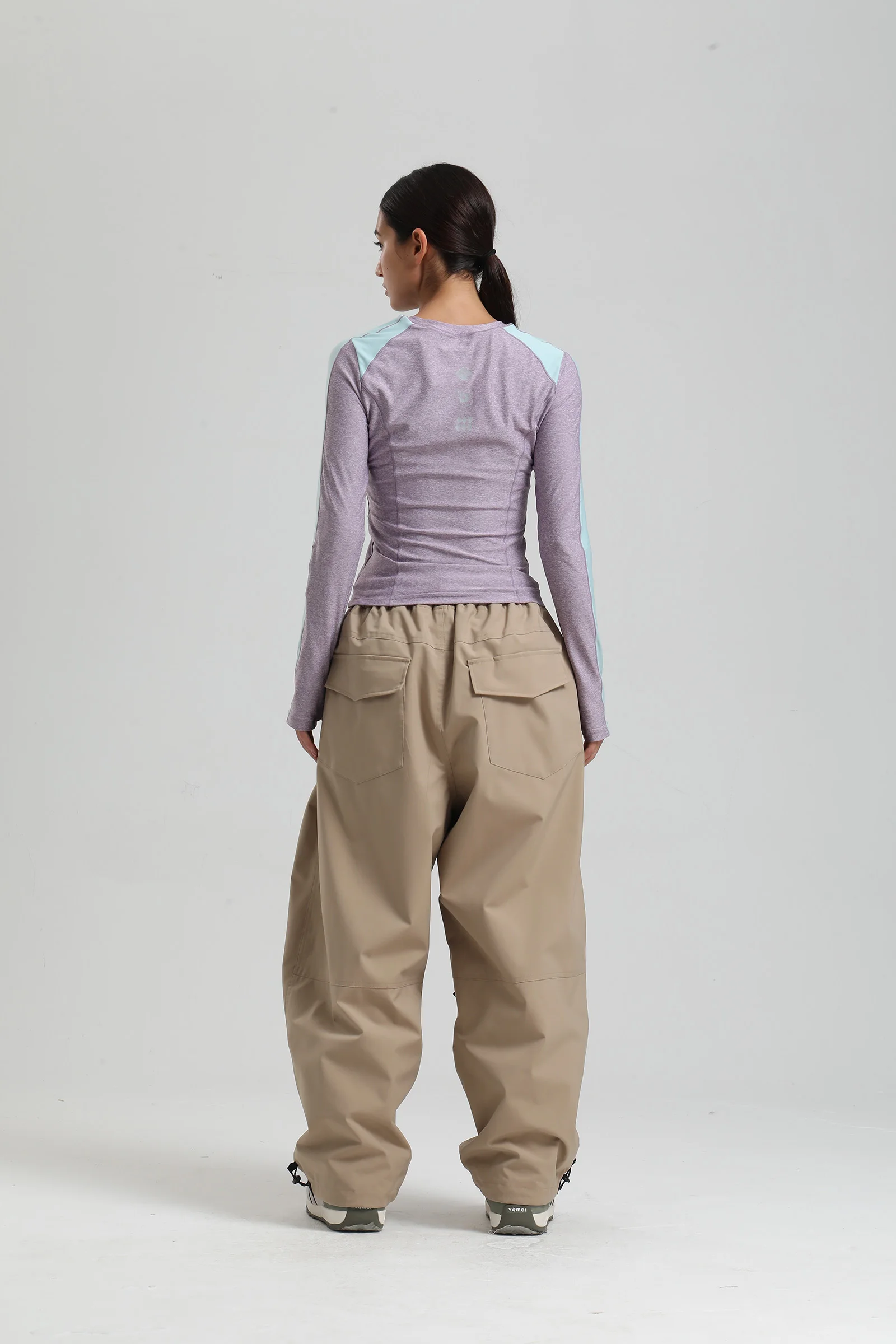 Gsou Snow 2025, Unisex-Cargohose mit lockerer Passform – wasserdichte, winddichte Snowboardhose für Damen und Herren, Winter-Schneeausrüstung – Detail 40